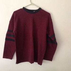 Energie burgundy gray sweatshirt